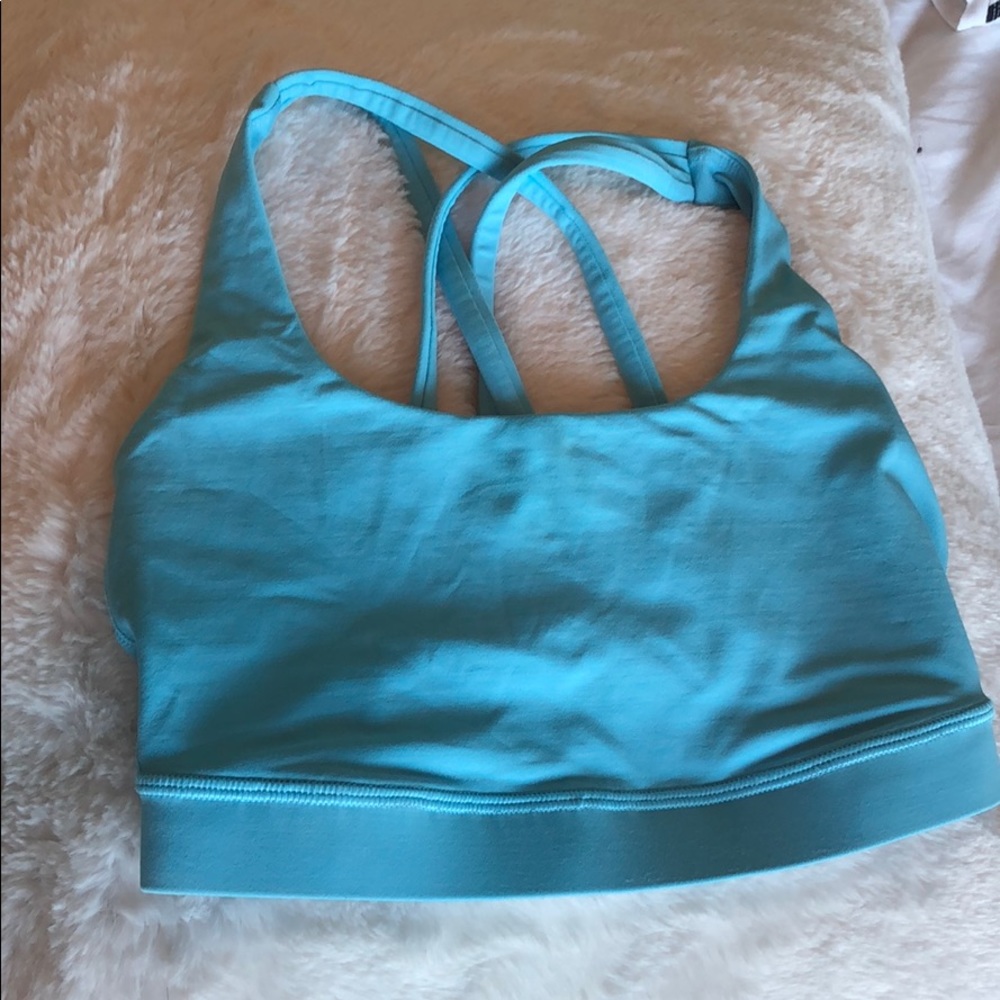 Light blue Lululemon sports bra size 4